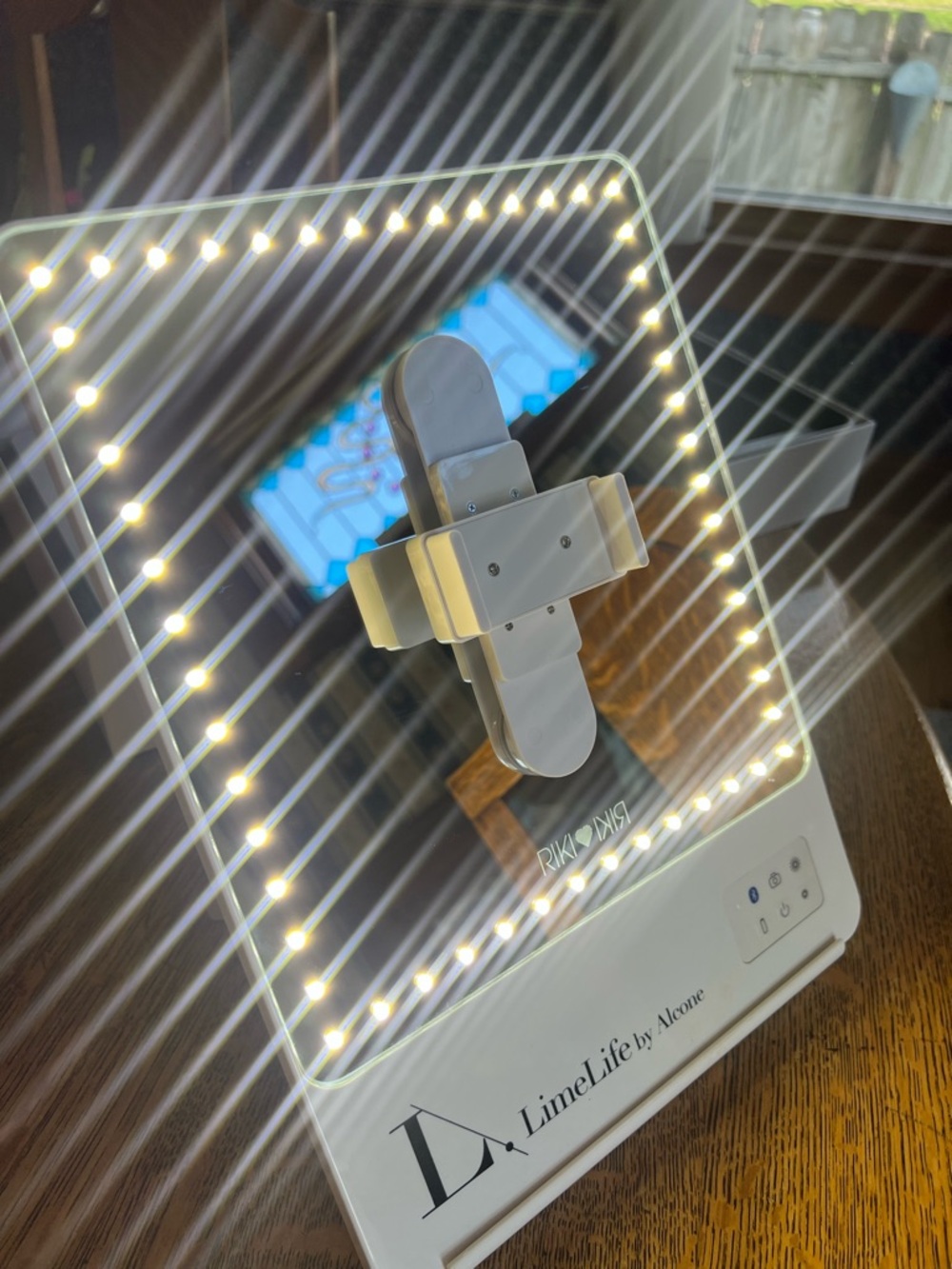 Riki Skinny LED Lighted Vanity Mirror with Magnifier - Picture 3 of 14